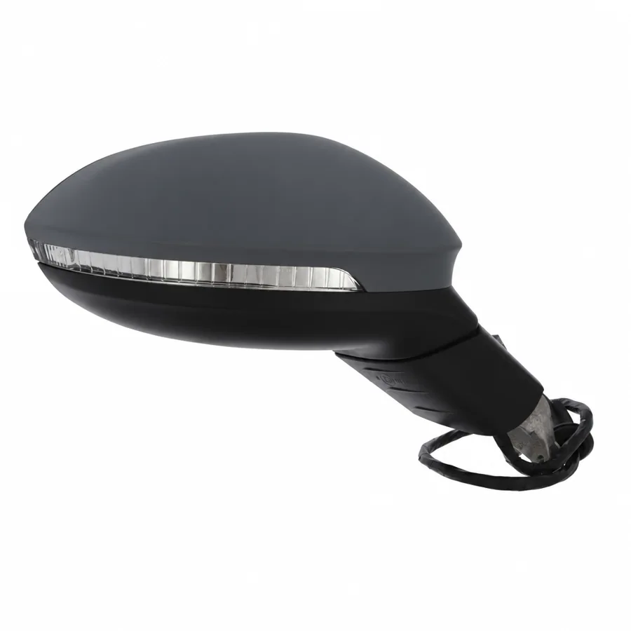 VW Golf Right Heated Power Folding Complete Mirror Unit, Primed (2020 onwards) — photograph 2