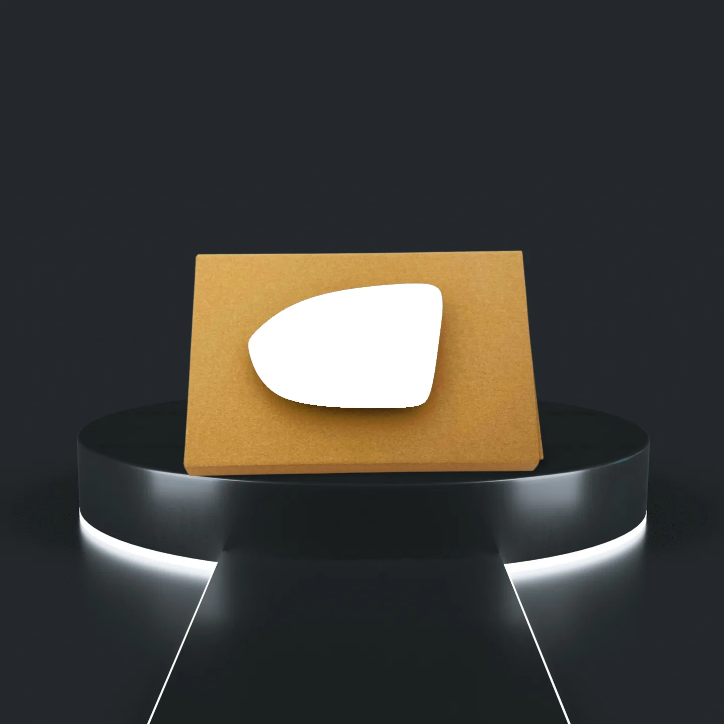 VW Golf Left Convex Stick-on Mirror Glass (2021 onwards)