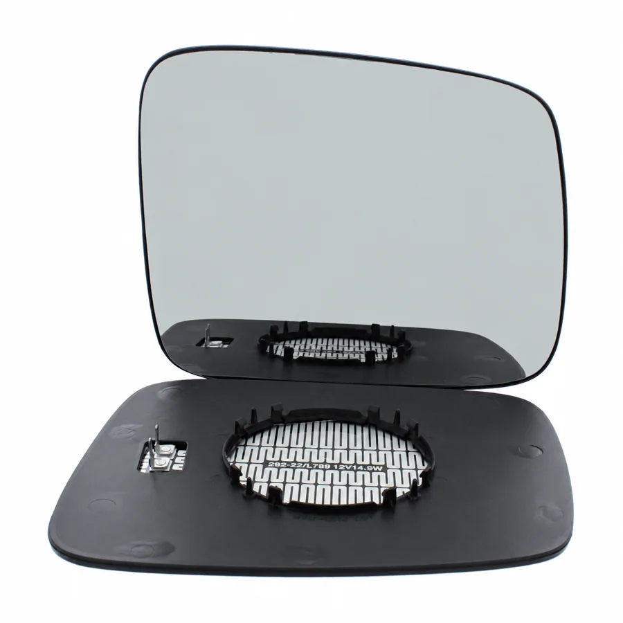 VW Multivan Right Heated Flat Clip-on Mirror Glass (1997–2003)