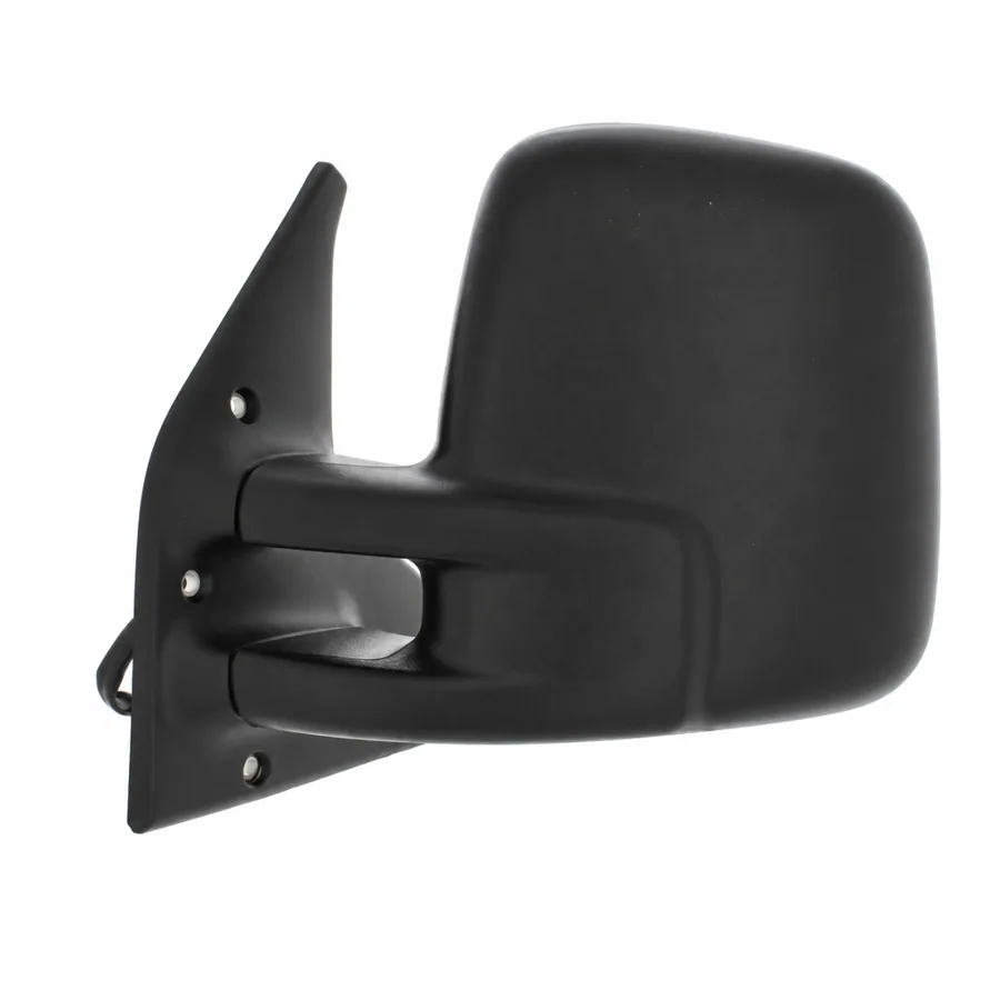 VW Multivan Left Heated Electric Complete Mirror Unit, Black (1997–2003) — photograph 2