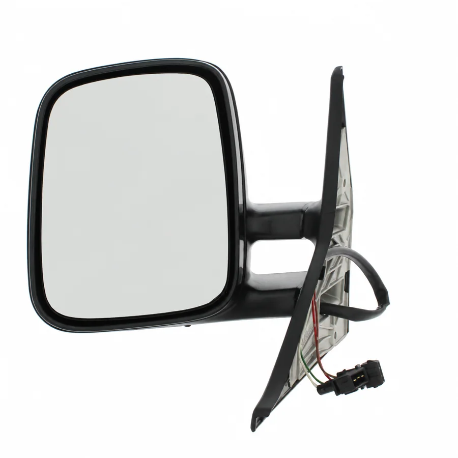 VW Multivan Left Heated Electric Complete Mirror Unit, Black (1997–2003) — photograph 3
