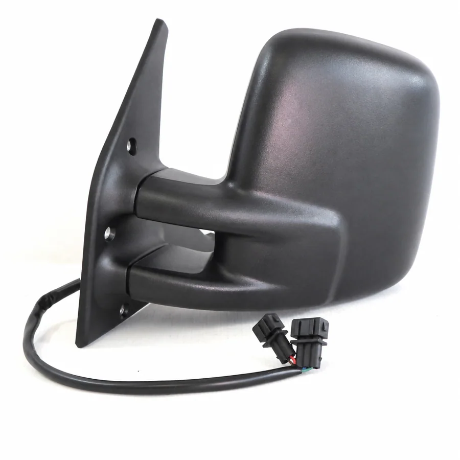 VW Multivan Left Heated Electric Complete Mirror Unit, Black (1997–2003)
