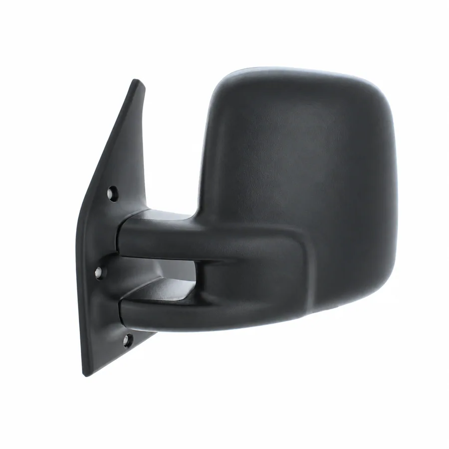 VW Multivan Left Complete Mirror Unit, Black (1997–2003)