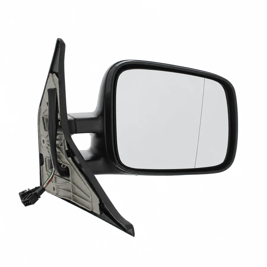 VW Multivan Right Heated Electric Complete Mirror Unit, Black (1997–2003) — photograph 3