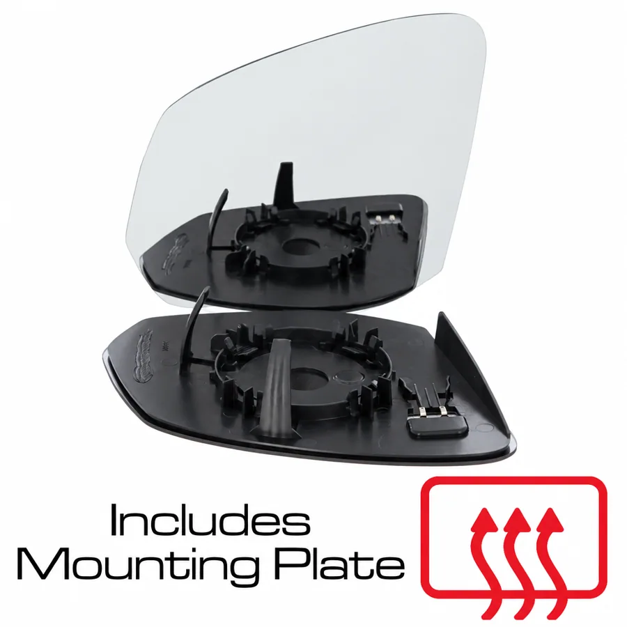 VW Multivan Left Heated Convex Mirror Glass (2022–2025)