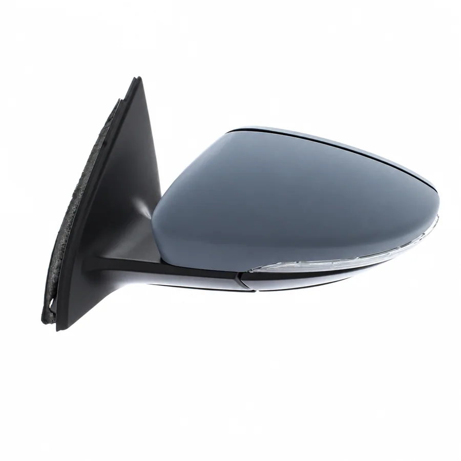VW Passat Left Heated Electric Complete Mirror Unit, Primed (2010–2015)