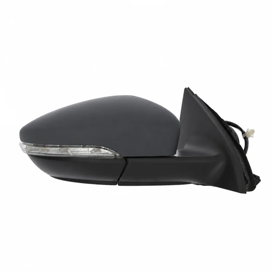 VW Passat Right Heated Power Folding Complete Mirror Unit, Primed (2010–2015)