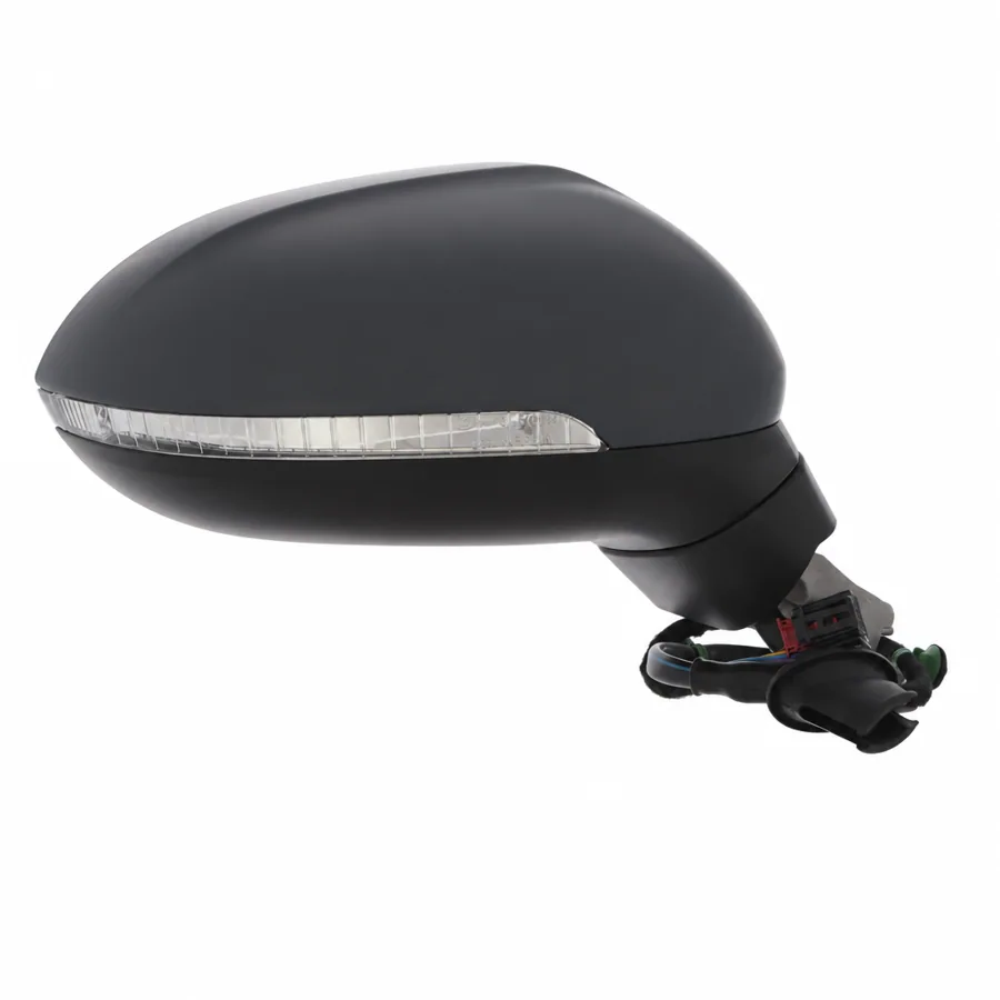VW Passat Right Heated Power Folding Complete Mirror Unit, Primed (2014–2024) — photograph 2