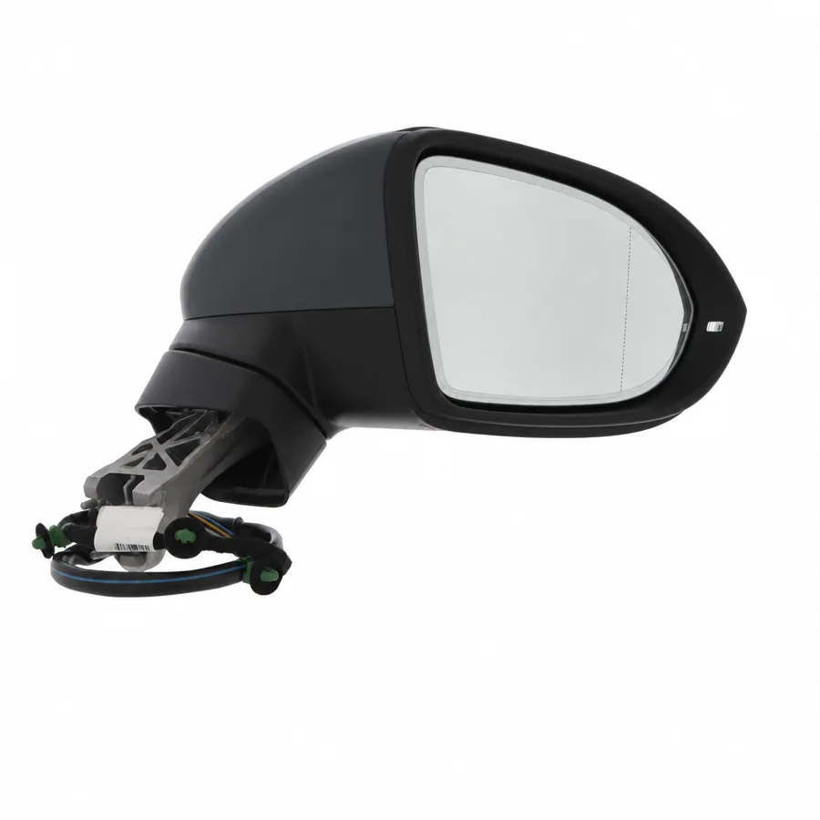 VW Passat Right Heated Power Folding Complete Mirror Unit, Primed (2014–2024) — photograph 3