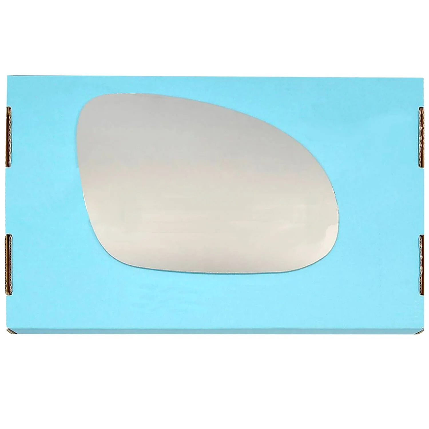 VW Passat Left Heated Convex Stick-on Mirror Glass (2002–2005)