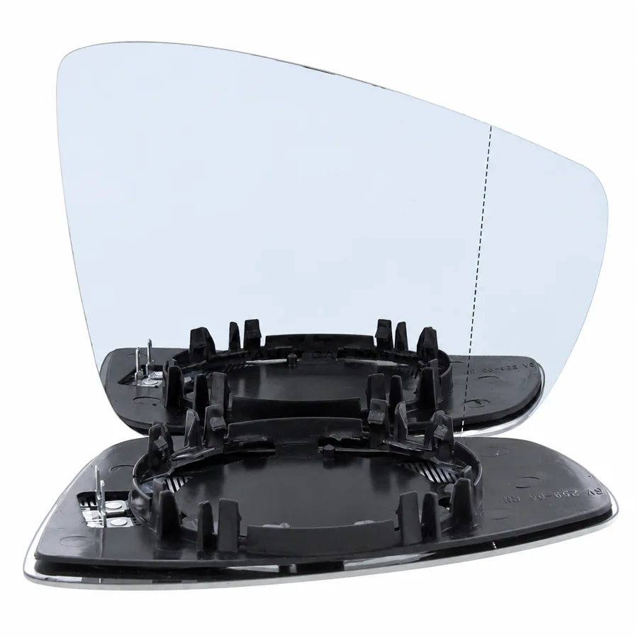 VW Polo Right Heated Aspherical Clip-on Mirror Glass (2009–2018)