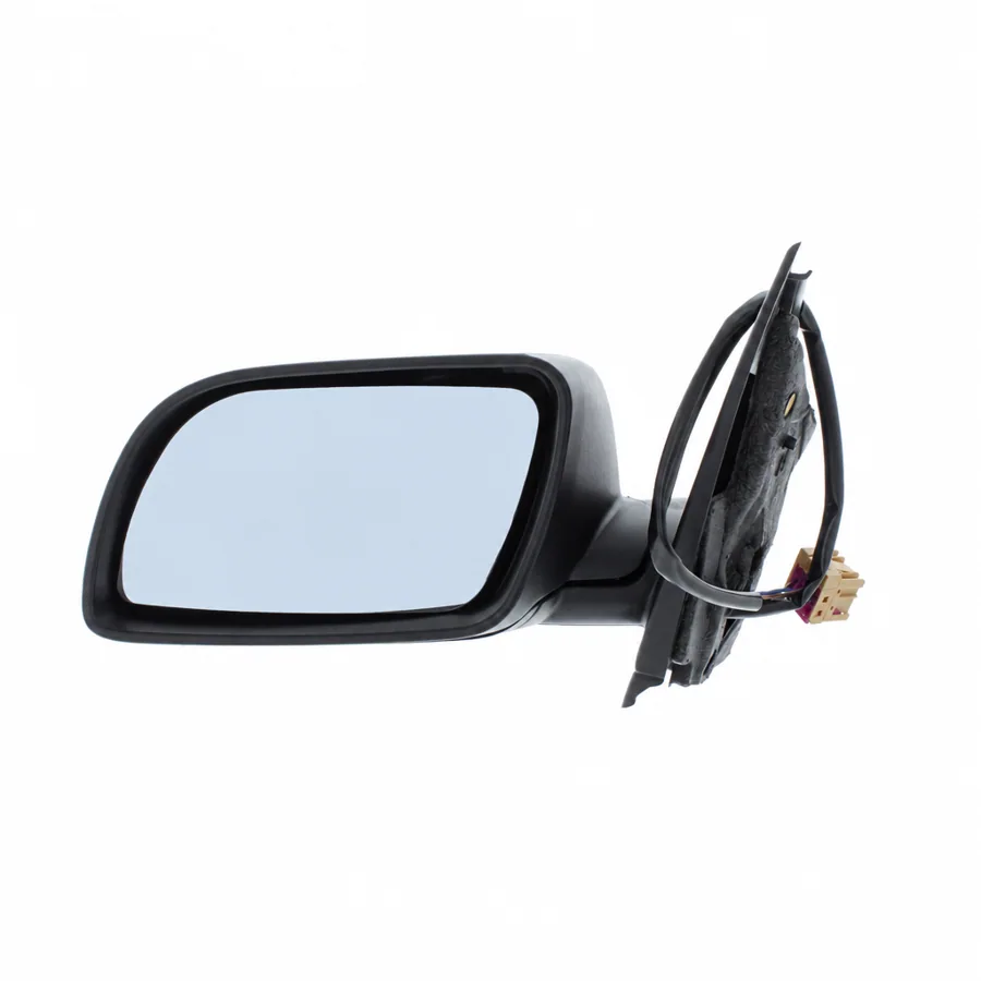 VW Polo Left Heated Electric Complete Mirror Unit, Black (2002–2006) — photograph 3