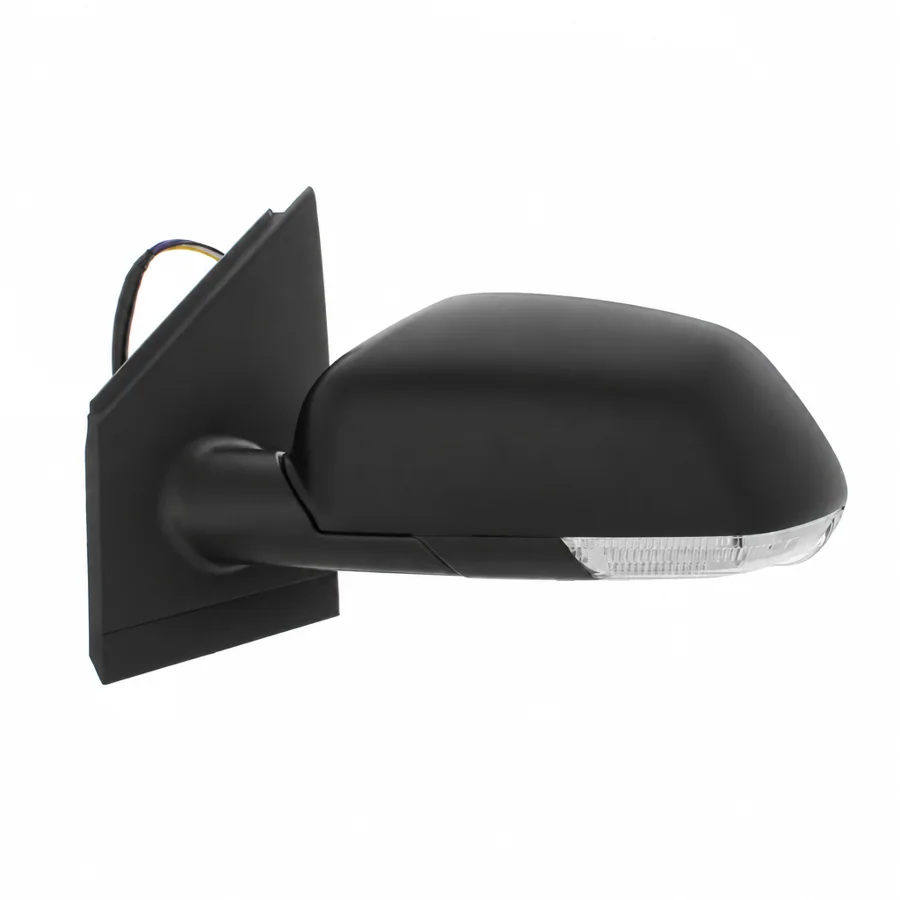 VW Polo Left Heated Electric Complete Mirror Unit, Black (2005–2010) — photograph 2
