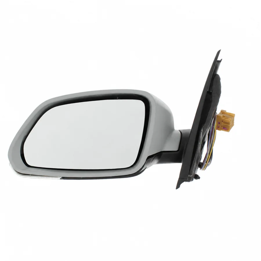 VW Polo Left Heated Electric Complete Mirror Unit, Primed (2005–2010) — photograph 3