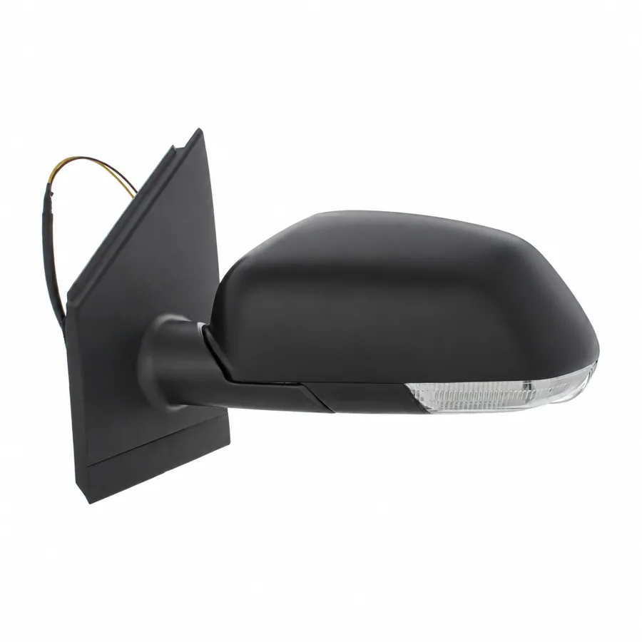 VW Polo Left Complete Mirror Unit, Black (2005–2010) — photograph 2