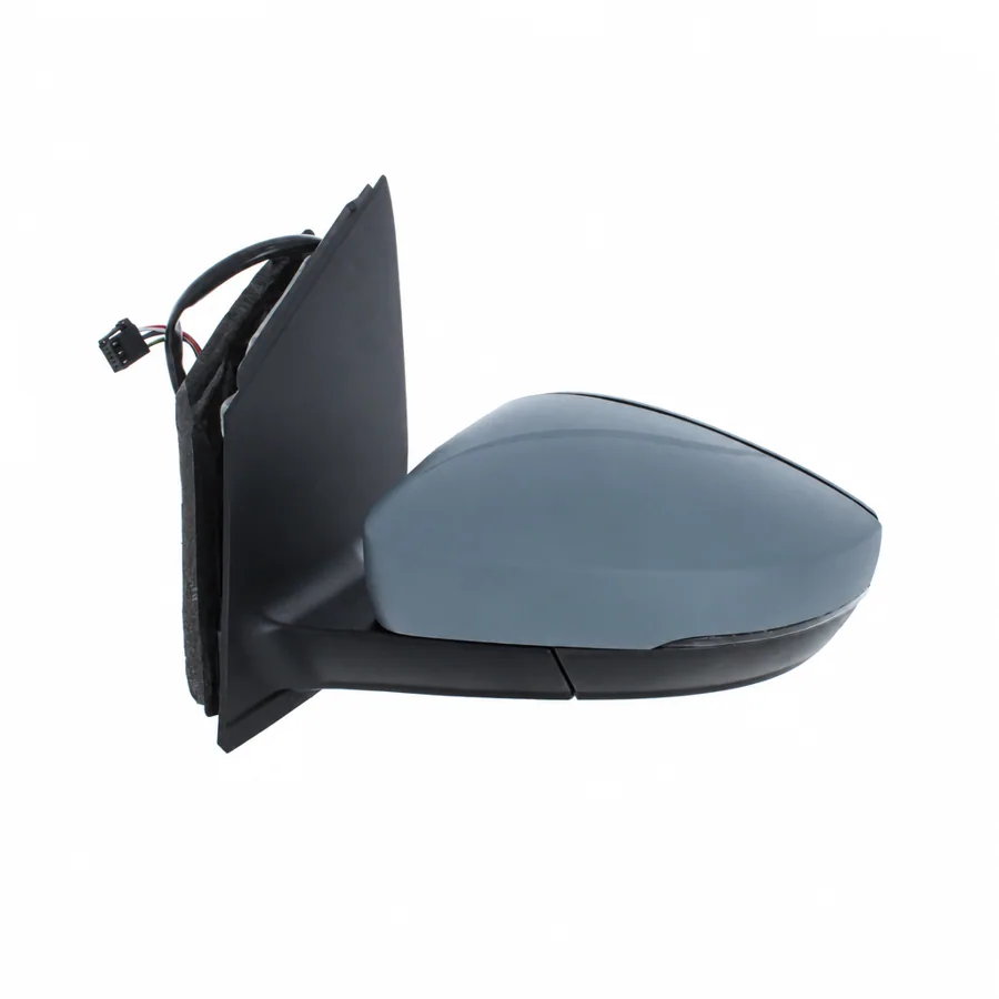 VW Polo Left Heated Electric Complete Mirror Unit, Primed (2009–2018) — photograph 2
