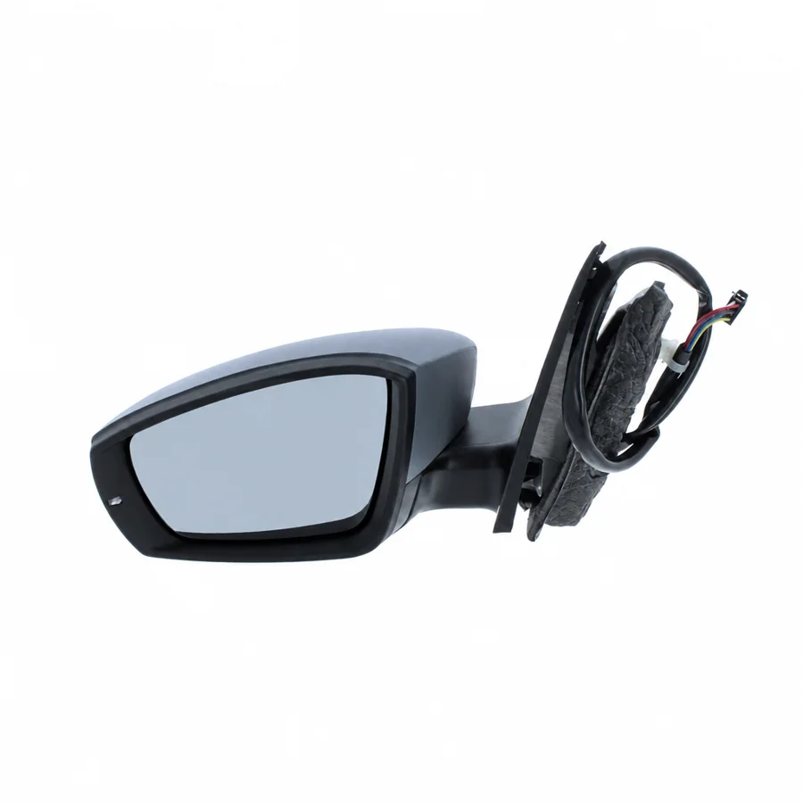 VW Polo Left Heated Electric Complete Mirror Unit, Primed (2009–2018) — photograph 3