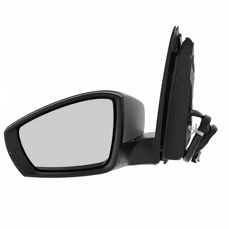VW Polo Left Heated Power Folding Complete Mirror Unit, Primed (2009–2018) — photograph 2
