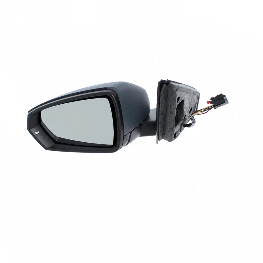 VW Polo Left Heated Electric Complete Mirror Unit, Primed (2017 onwards) — photograph 2