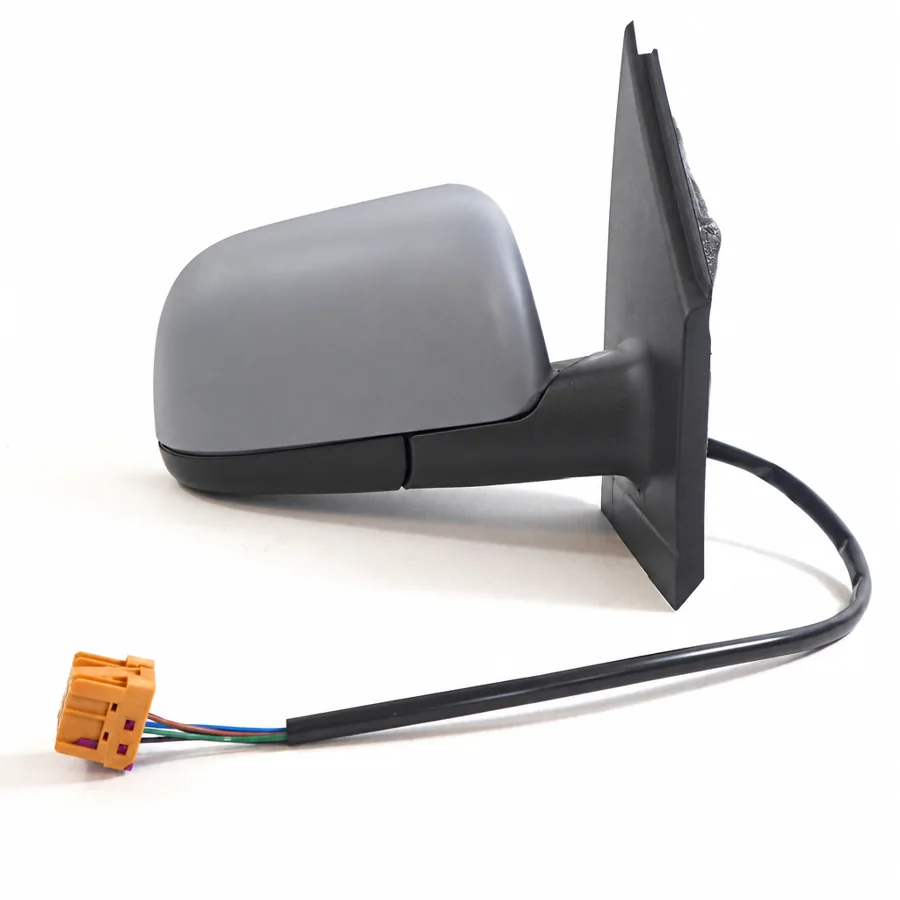 VW Polo Right Heated Electric Complete Mirror Unit, Primed (2002–2006)