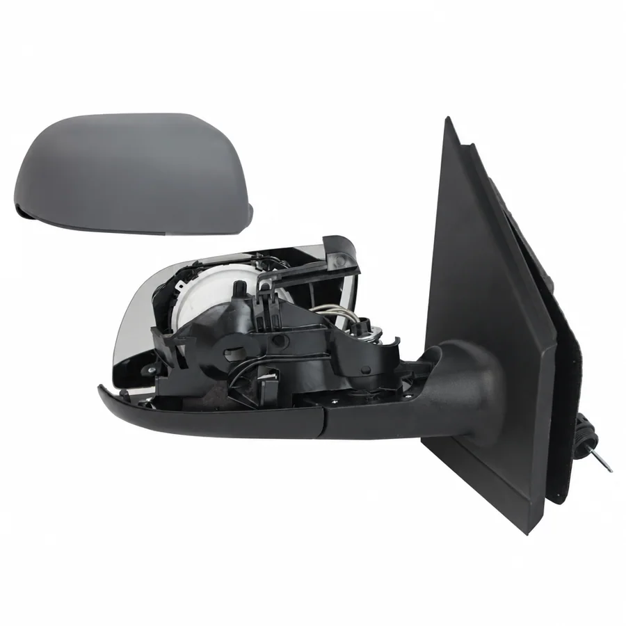 VW Polo Right Complete Mirror Unit, Primed (2002–2006)