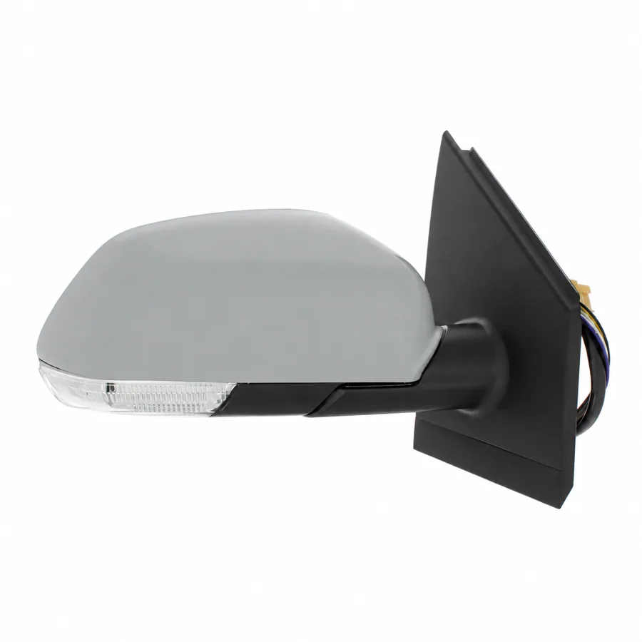 VW Polo Right Heated Electric Complete Mirror Unit, Primed (2005–2010) — photograph 2