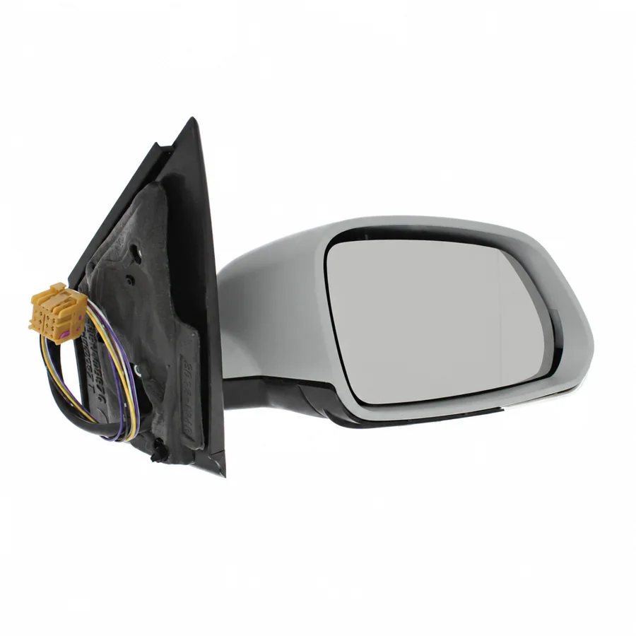 VW Polo Right Heated Electric Complete Mirror Unit, Primed (2005–2010) — photograph 3