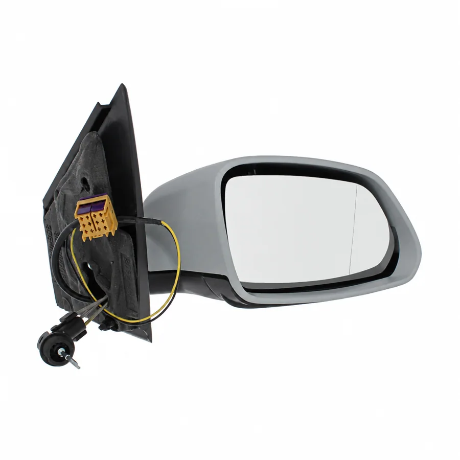 VW Polo Right Complete Mirror Unit, Primed (2005–2010) — photograph 3