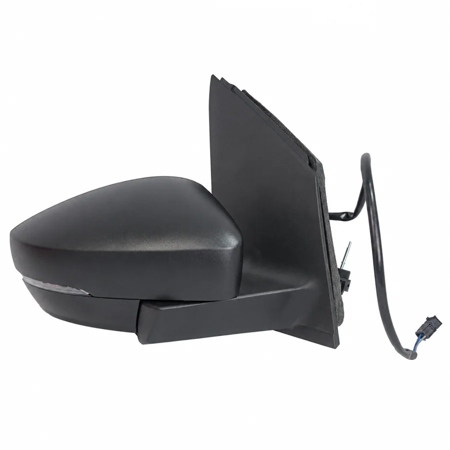 VW Polo Right Complete Mirror Unit, Black (2009–2018)