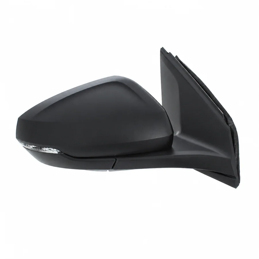 VW Polo Right Complete Mirror Unit, Black - Textured (2017 onwards)