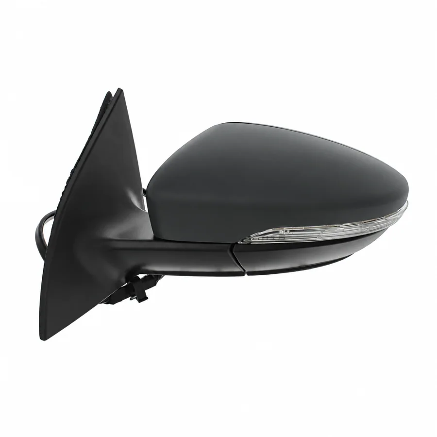 VW Scirocco Left Heated Power Folding Complete Mirror Unit, Primed (2008–2018) — photograph 2