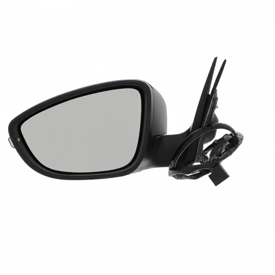 VW Scirocco Left Heated Power Folding Complete Mirror Unit, Primed (2008–2018) — photograph 3