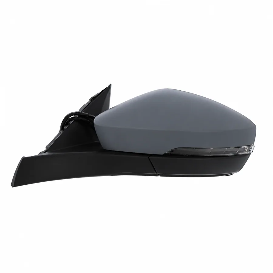 VW T-Roc Left Heated Power Folding Complete Mirror Unit, Primed (2017–2022) — photograph 2