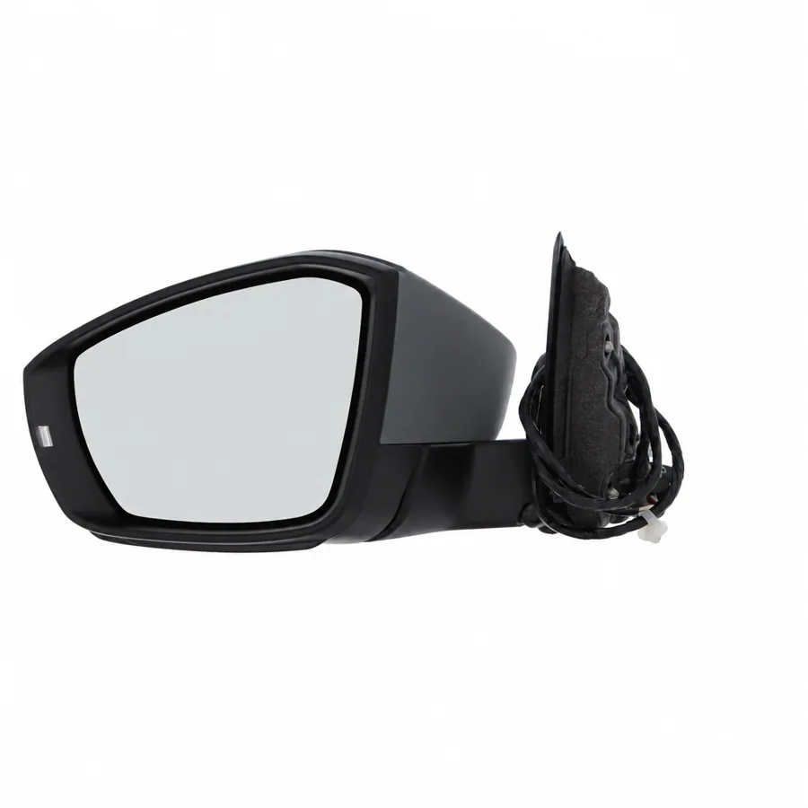 VW T-Roc Left Heated Power Folding Complete Mirror Unit, Primed (2017–2022) — photograph 3