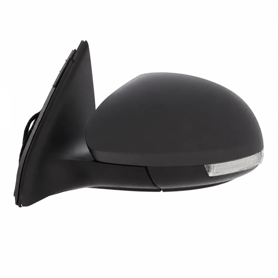 VW Tiguan Left Heated Electric Complete Mirror Unit, Primed (2008–2017)