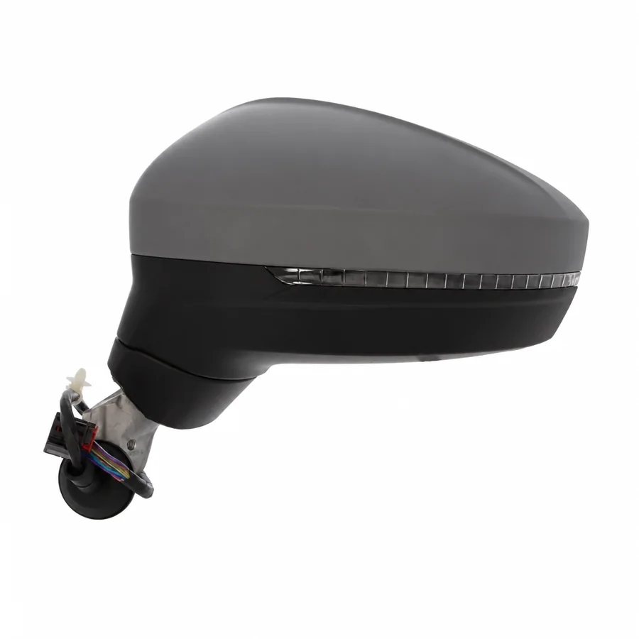 VW Tiguan Left Heated Power Folding Complete Mirror Unit, Primed (2016–2025)