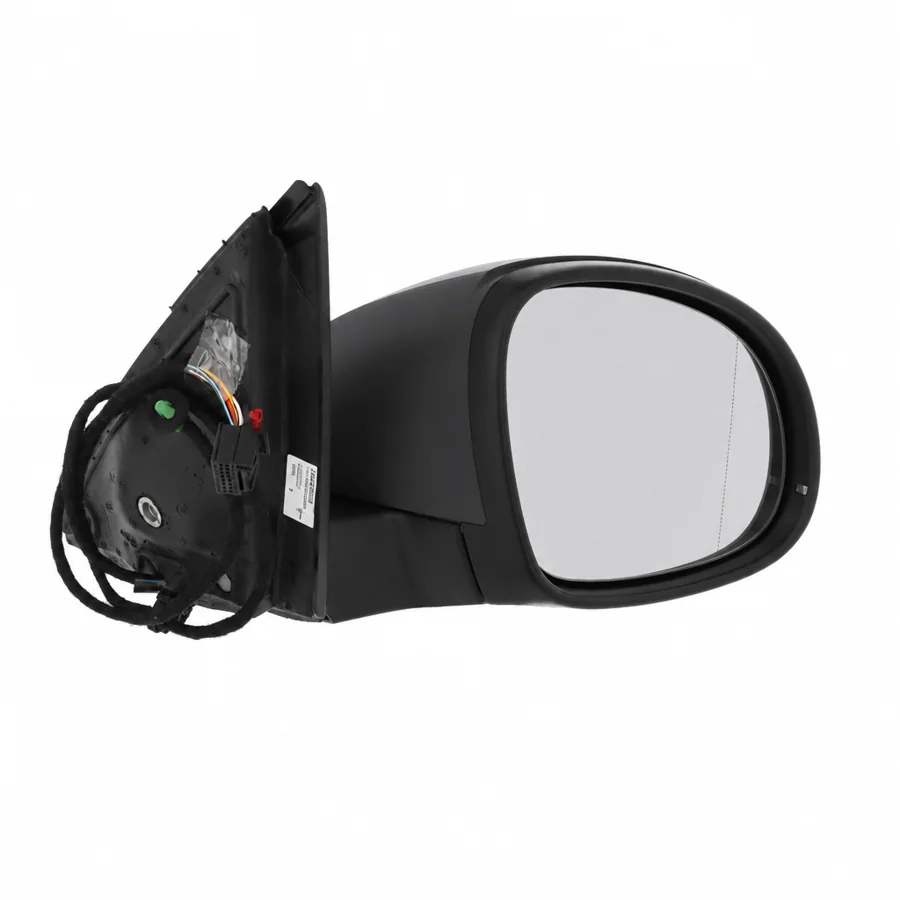 VW Tiguan Right Heated Electric Complete Mirror Unit, Primed (2008–2017) — photograph 2
