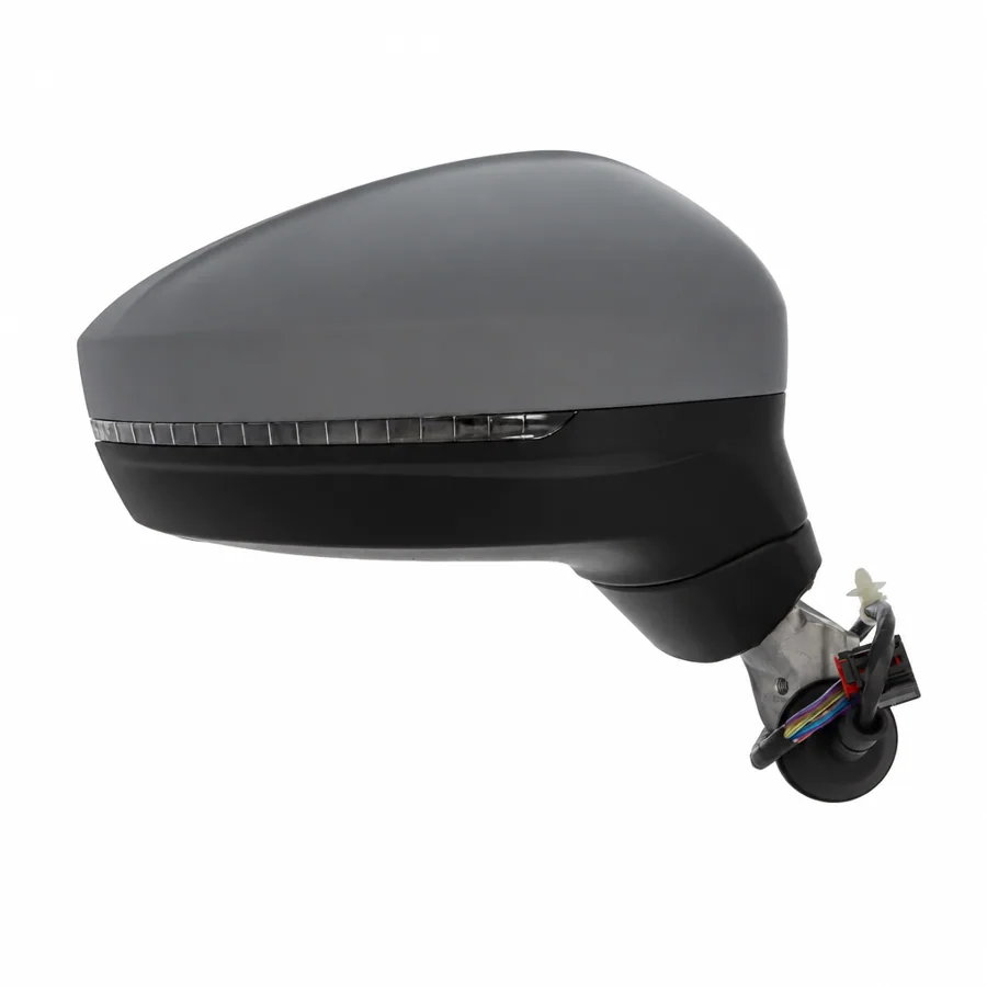 VW Tiguan Right Heated Power Folding Complete Mirror Unit, Primed (2016–2025)
