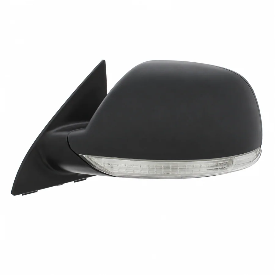 VW Touareg Left Heated Power Folding Complete Mirror Unit, Primed (2007–2011) — photograph 2