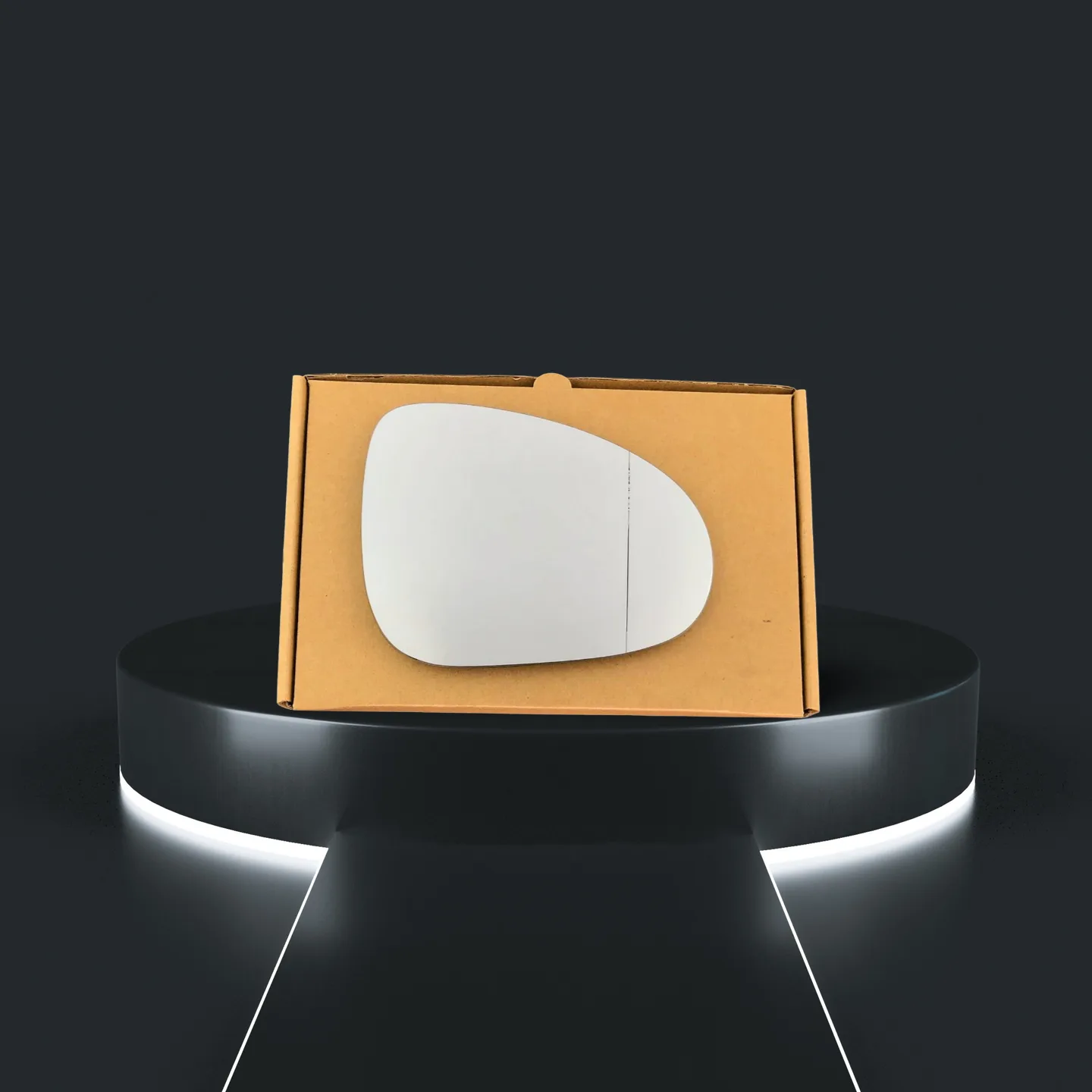 VW Touareg Right Wide Angle Stick-on Mirror Glass (2010–2017)