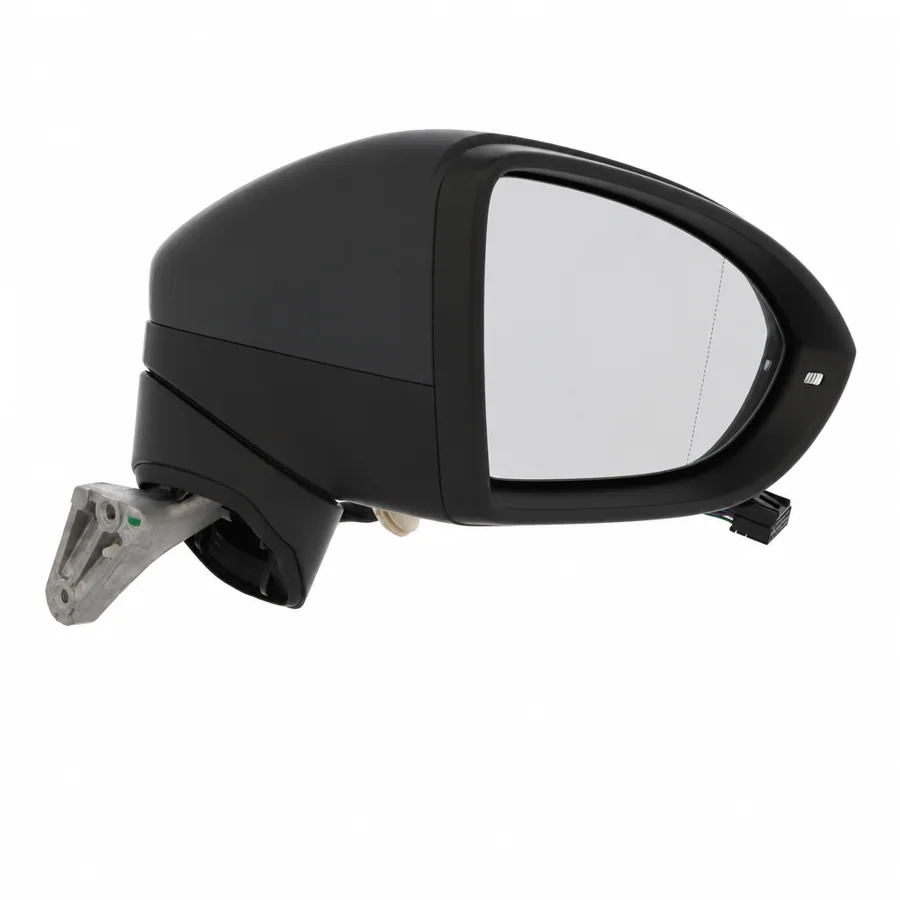 VW Touran Right Heated Power Folding Complete Mirror Unit, Primed (2015–2023) — photograph 2