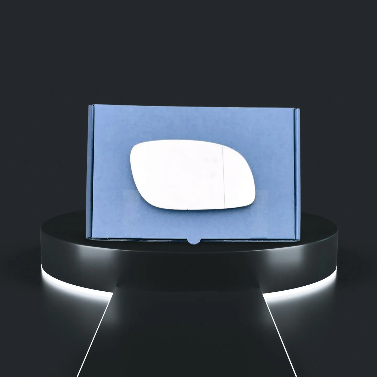 VW Touran Right Wide Angle Stick-on Mirror Glass (2003–2010)