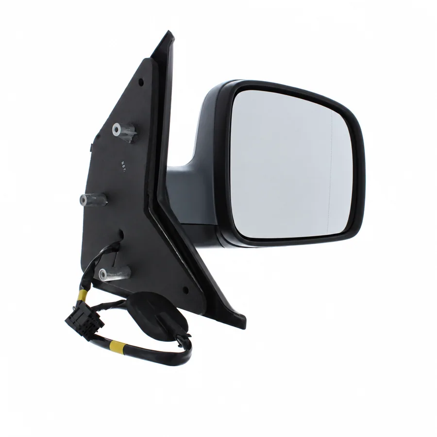 VW Transporter Right Heated Electric Complete Mirror Unit, Primed (2003–2010) — photograph 2