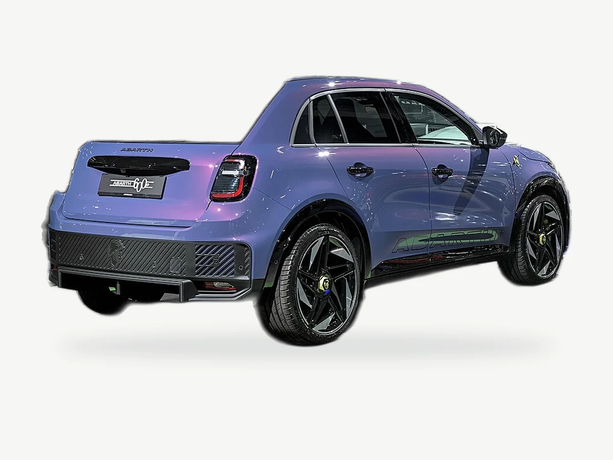 Representative Abarth 600e model range vehicle; trim and year may vary