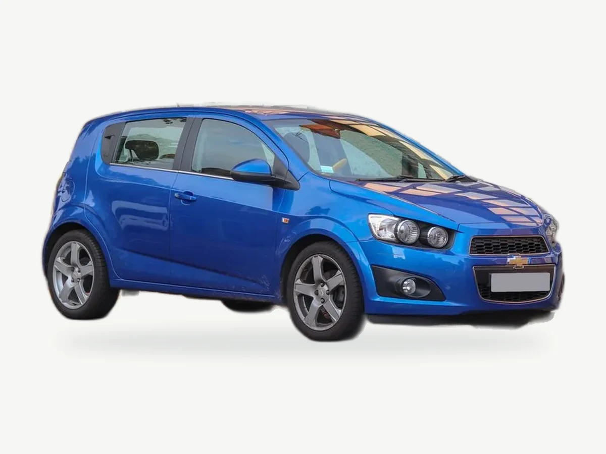 Representative Chevrolet Aveo model range vehicle; trim and year may vary
