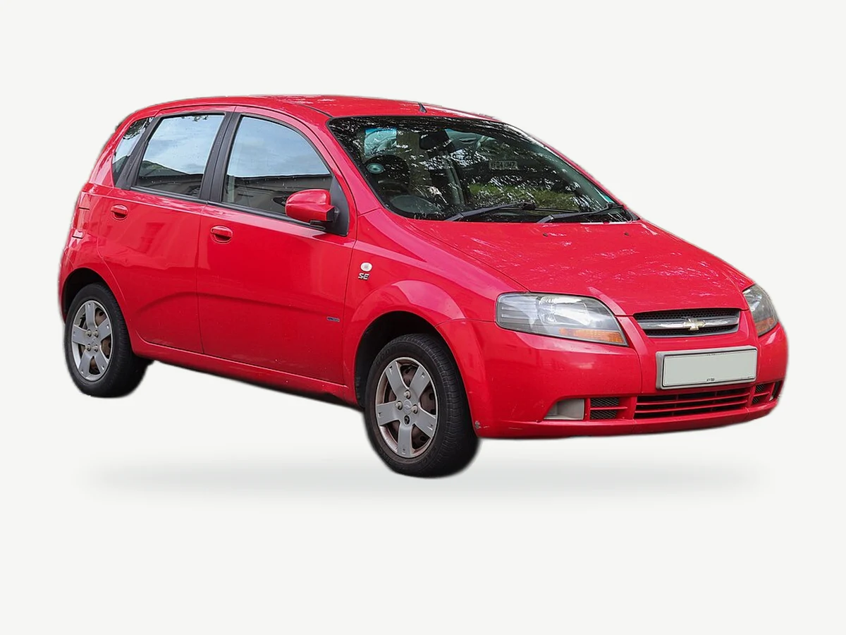 Representative Chevrolet Kalos model range vehicle; trim and year may vary
