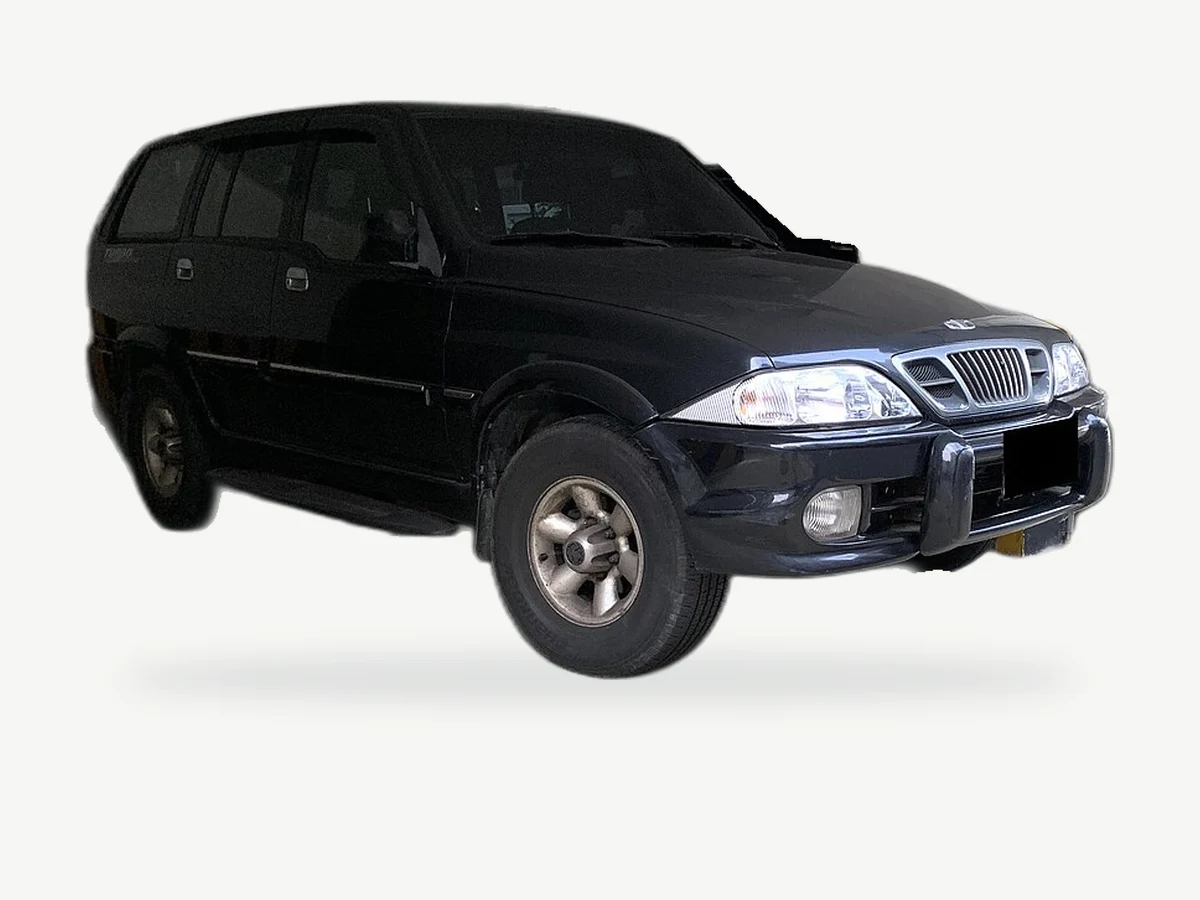 Representative Daewoo Musso model range vehicle; trim and year may vary