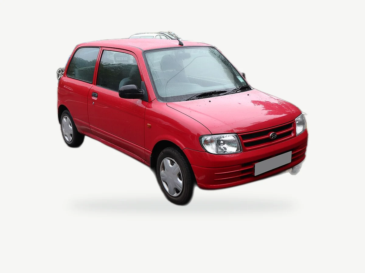 Representative Daihatsu Cuore model range vehicle; trim and year may vary