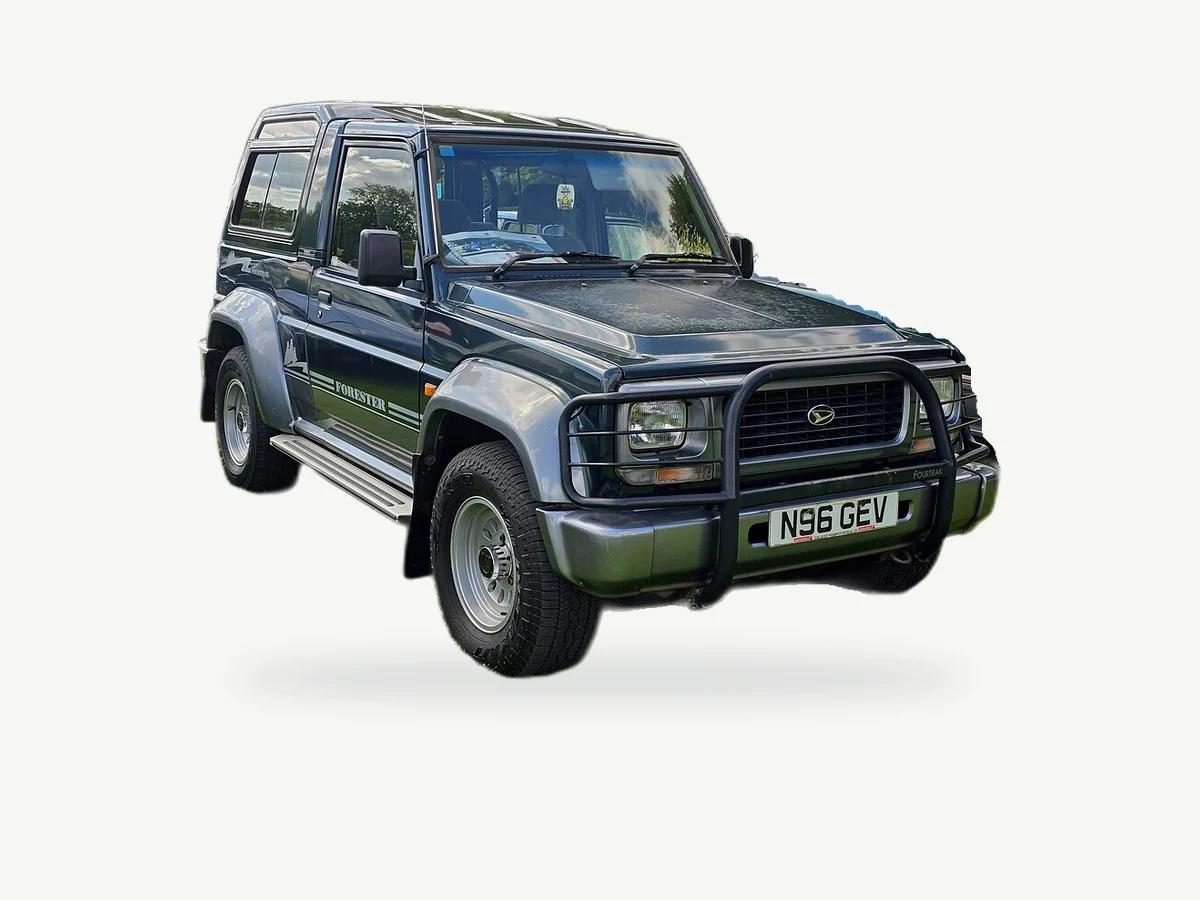 Representative Daihatsu Fourtrak model range vehicle; trim and year may vary