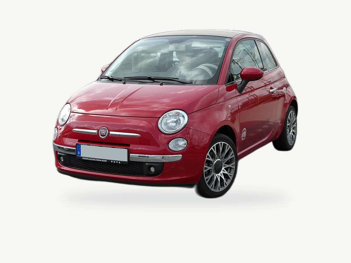 Representative Fiat 500C model range vehicle; trim and year may vary